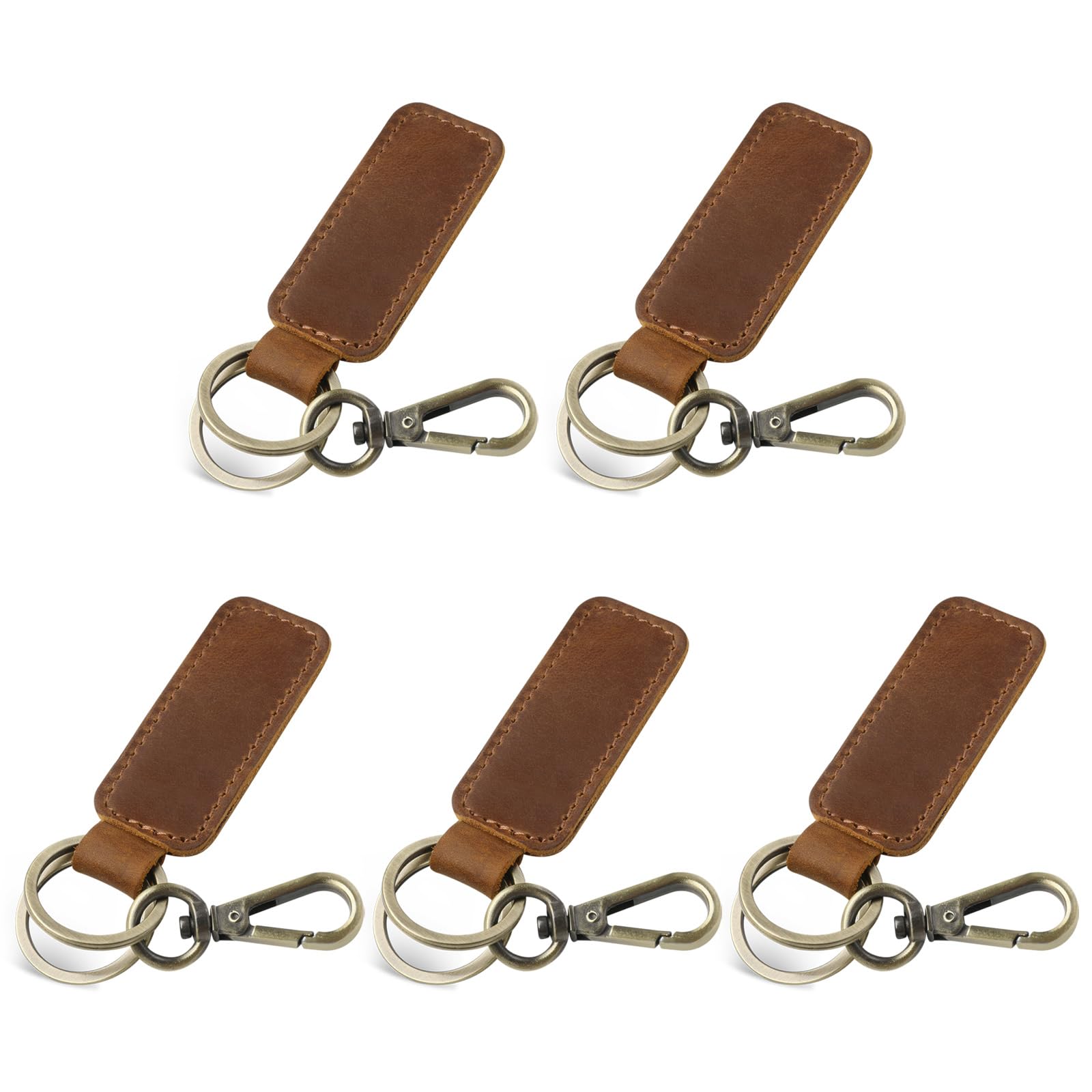 Amazon.com: Jack&Chris Genuine Leather Car Keychain, Universal Key
